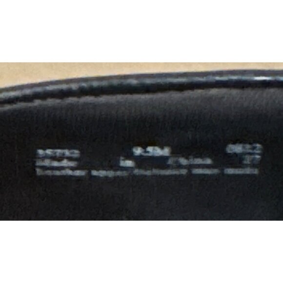 Clarks Black In Motion Leather Slip-Ons 9.5 Clogs Black - Picture 3 of 5